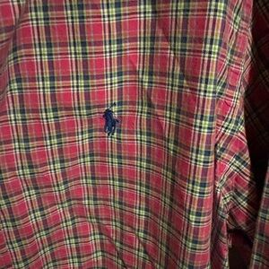 Ralph Lauren Red and Green Plaid Shirt